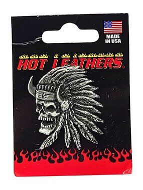 Hot Leathers Indian Skull Pin